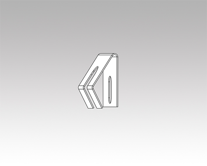 Clips för dold bärprofil (4st) i gruppen Produkter / Tillbehör hos Nokalux (915157)