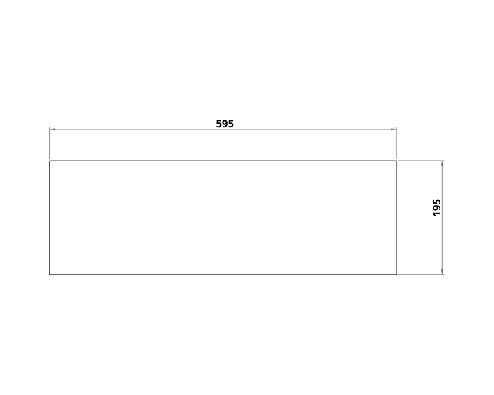 Hygienskydd 595x195mm i gruppen Produkter / Tillbehör hos Nokalux (955193)