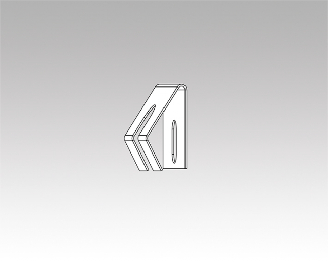 Clips för dold bärprofil (4st)