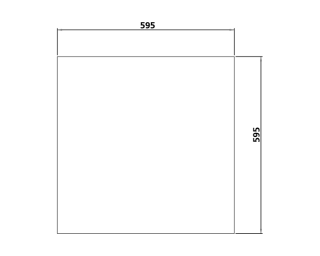 Hygienskydd 595x595mm