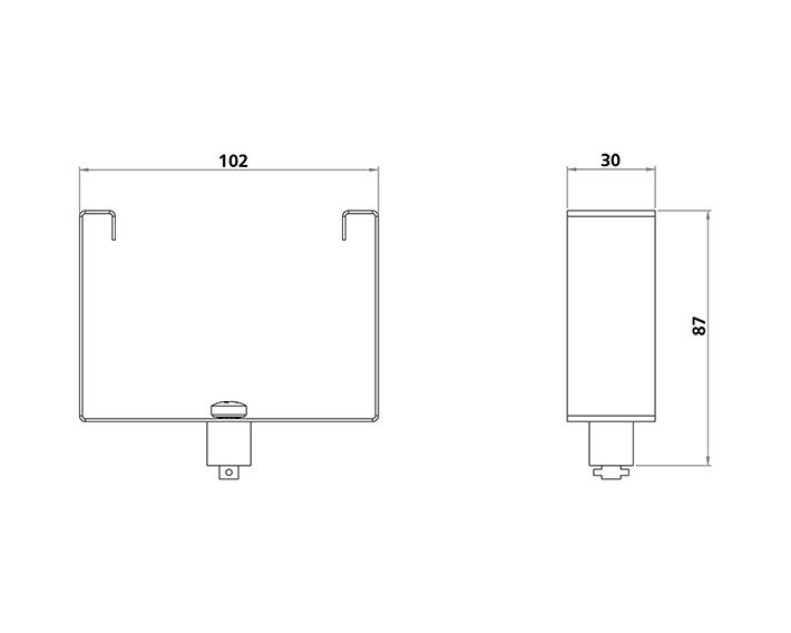 Fäste armaturskena 100mm 
