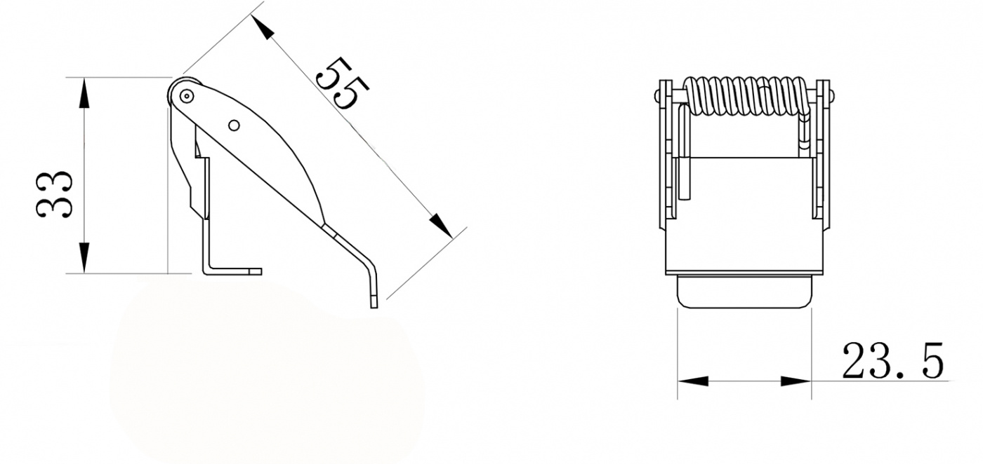 Beslag för fasta tak IR 92 (4 fästen/kit)